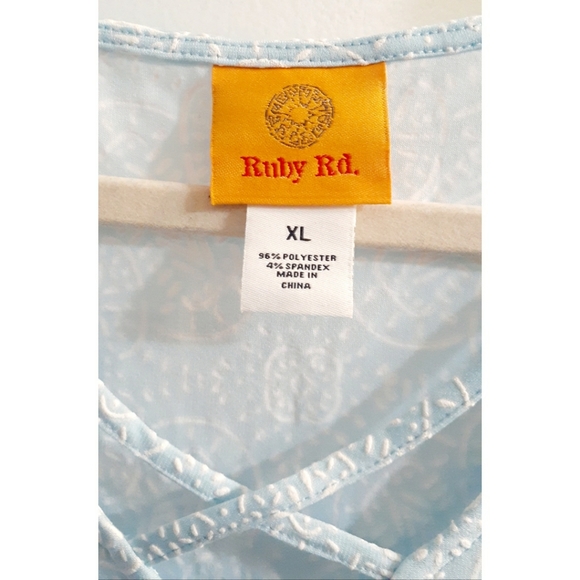 Ruby Rd blouse. Blue. - Picture 5 of 6